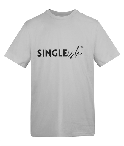 SINGLEish… Signature Basic Tee relaxed fit cotton T-shirt with contrast logo print on front