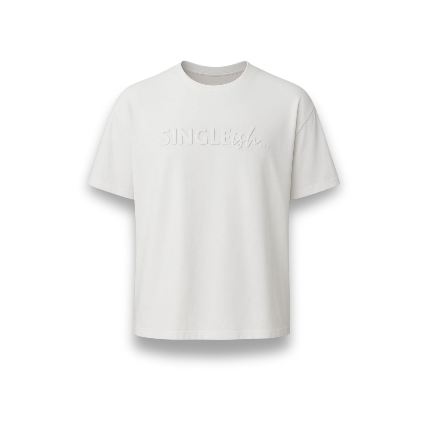 Singleish... Oversized Embossed Tee